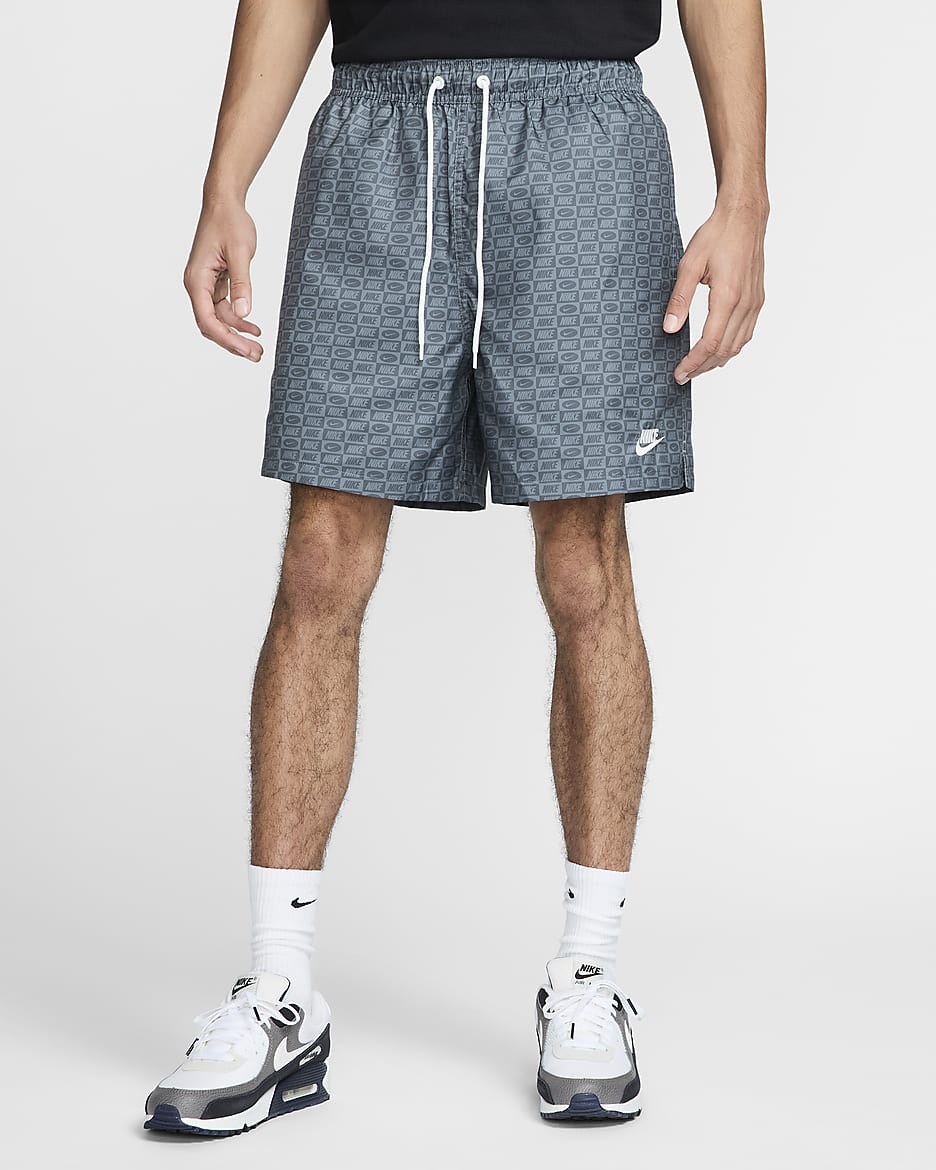 Grey and white nike shorts best sale